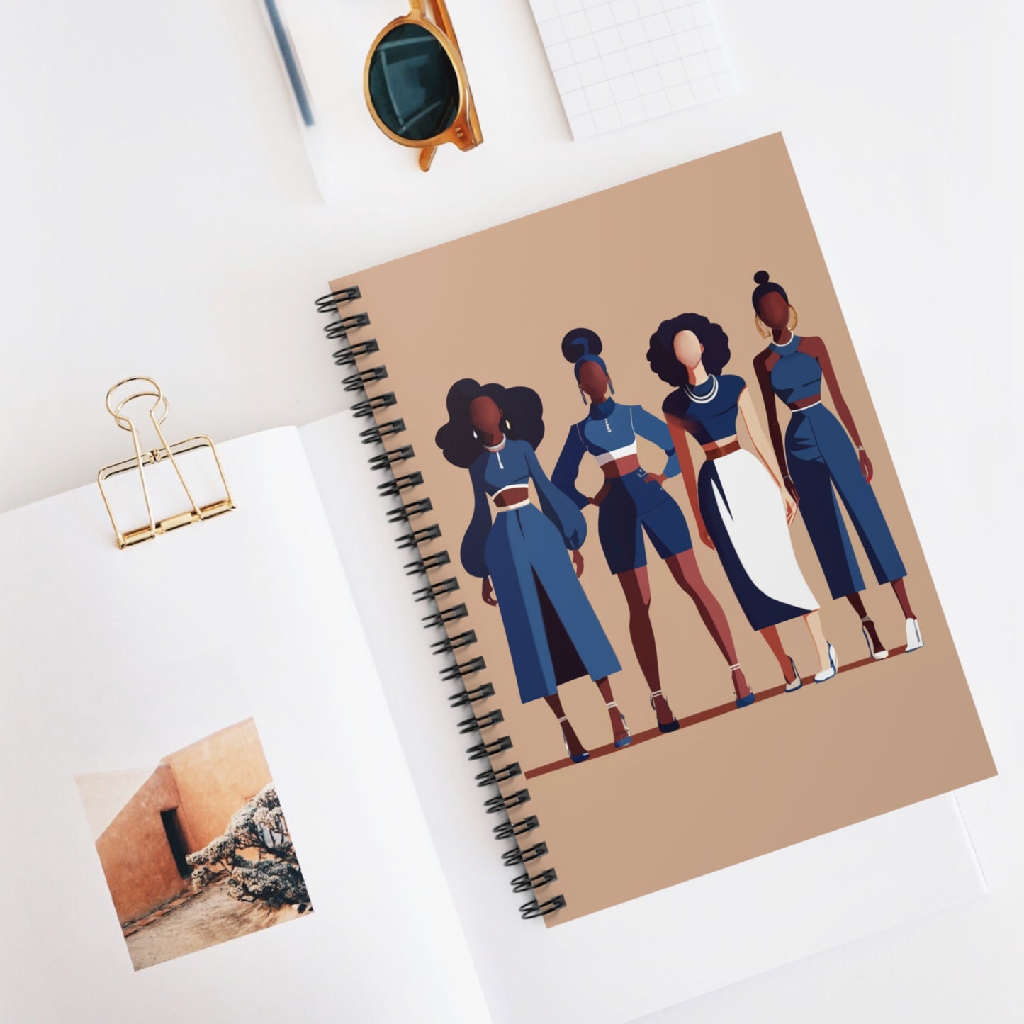 Blue + White Sisterhood Mini Notebook