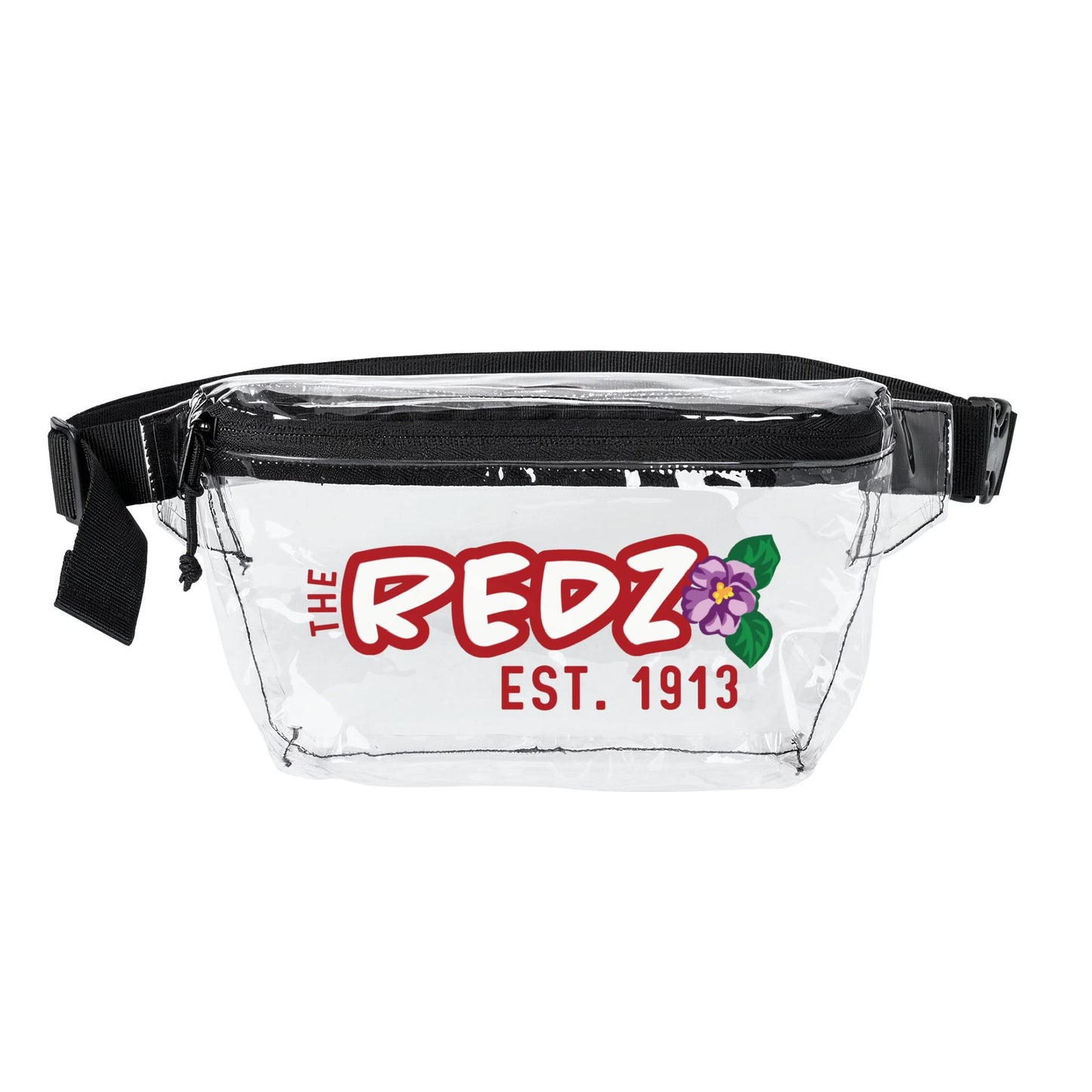 The Redz Est. 1913 Transparent Fanny Pack | Clear Belt Bag