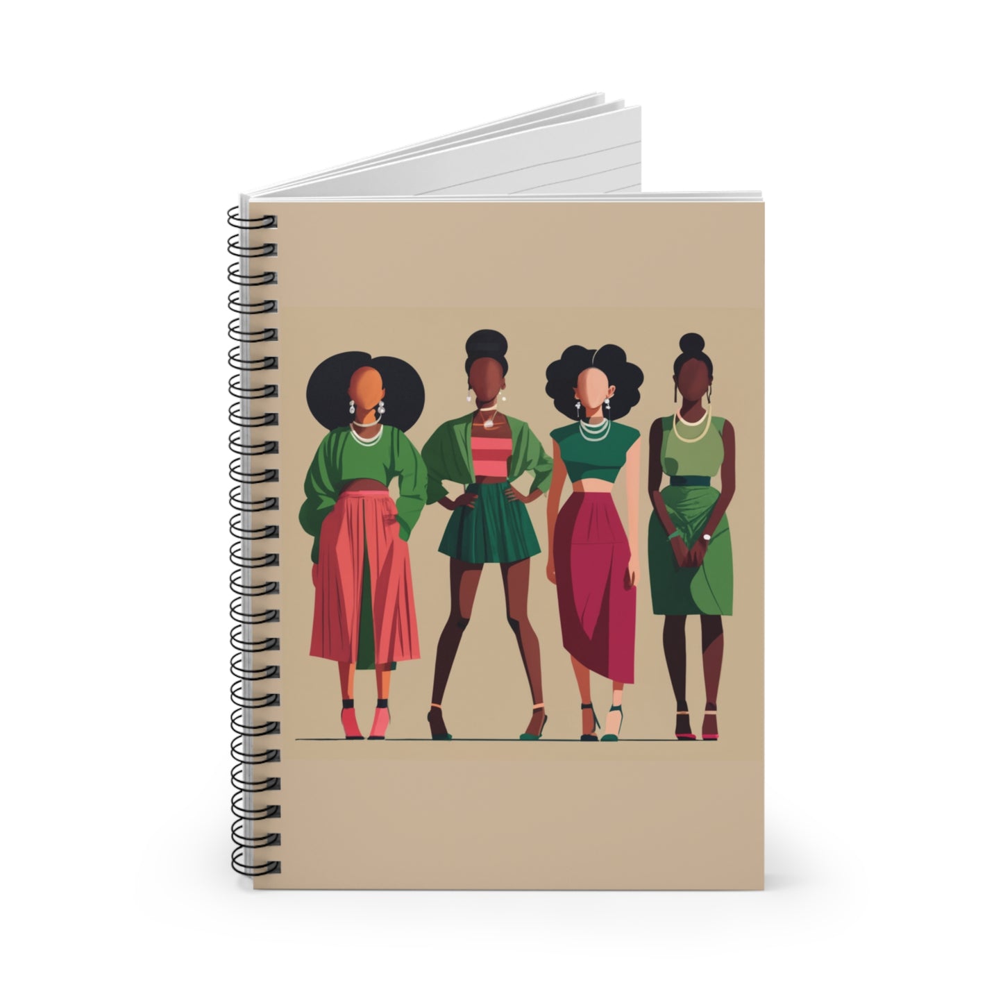 Pink and Green Sisterhood Notebook