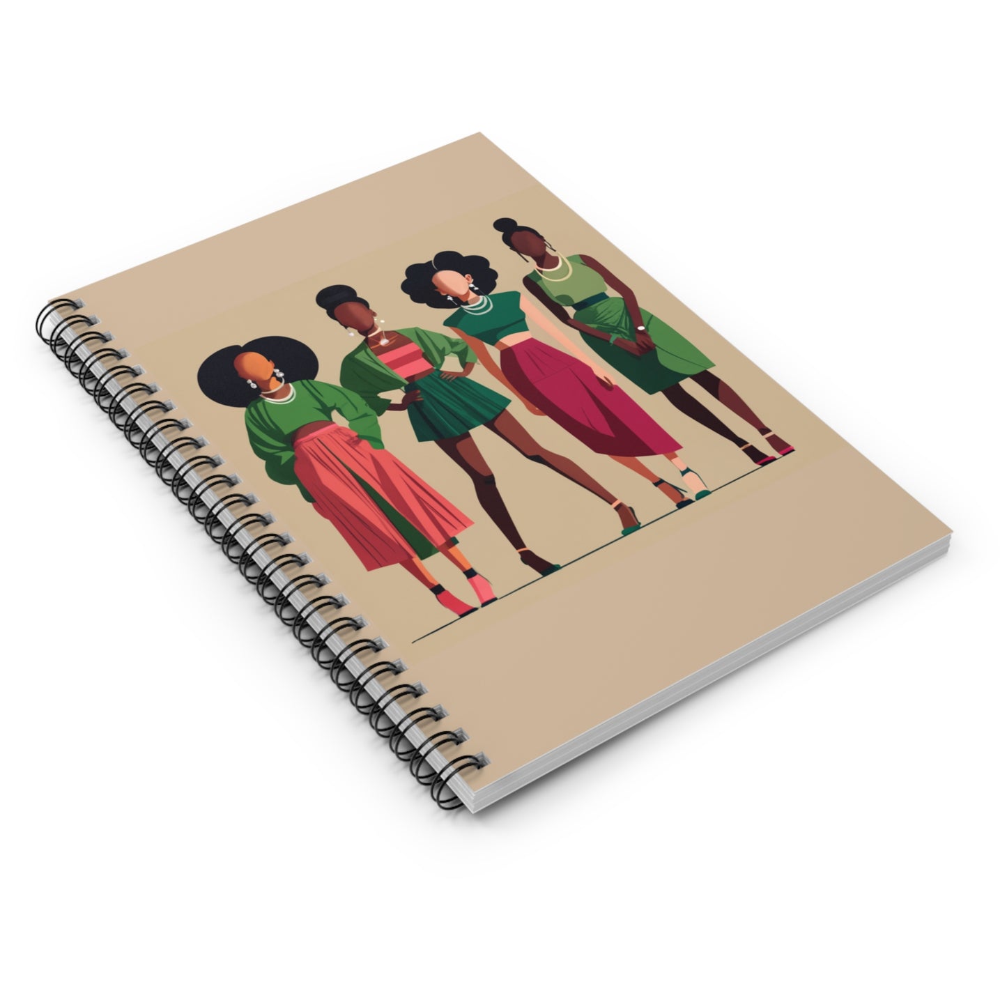 Pink and Green Sisterhood Notebook