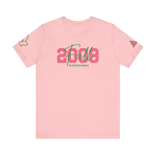 Personalized Line Sister T-Shirt | Pink + Green