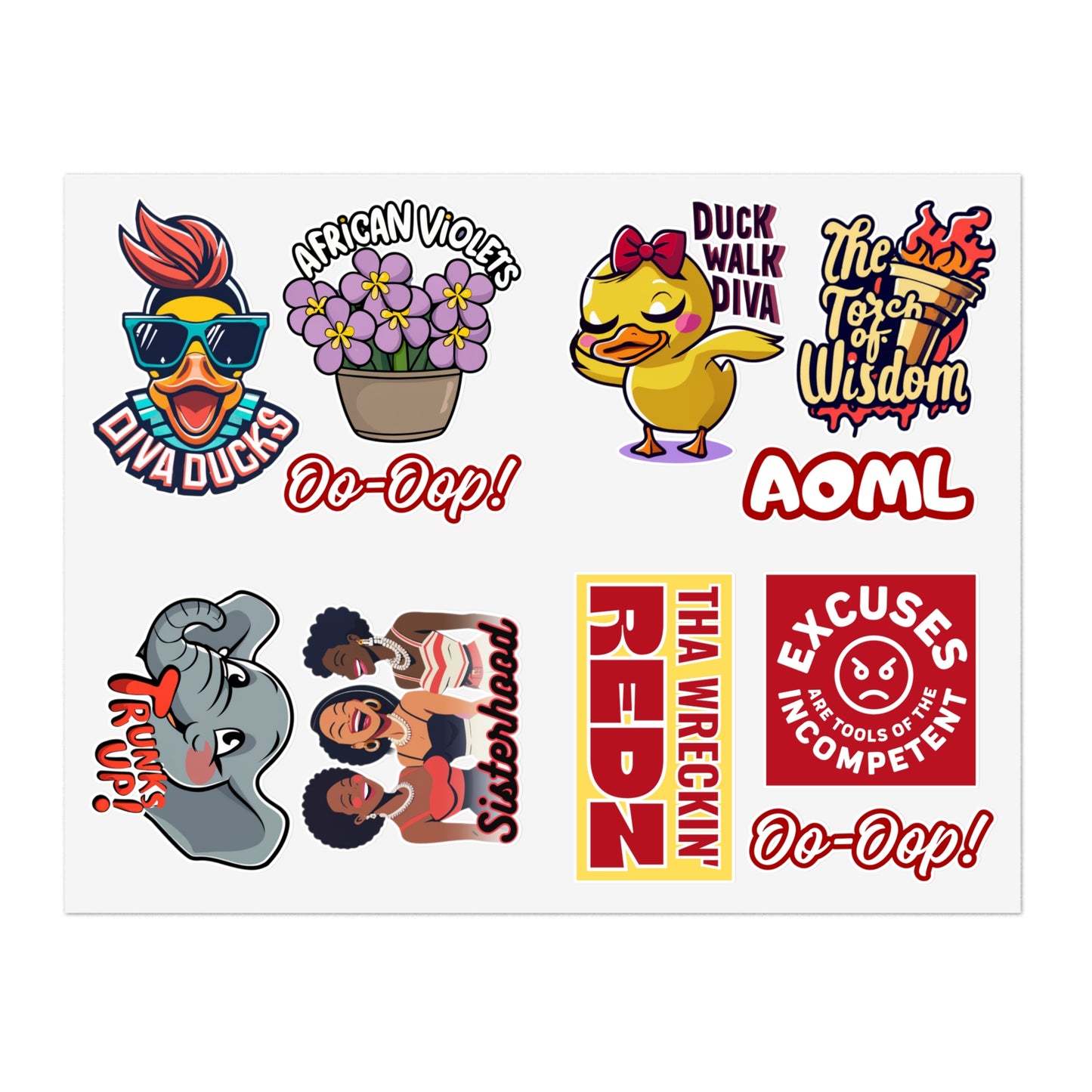 DST Themed Sticker Sheet