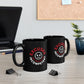 Excuses Mug - Red + White on Black