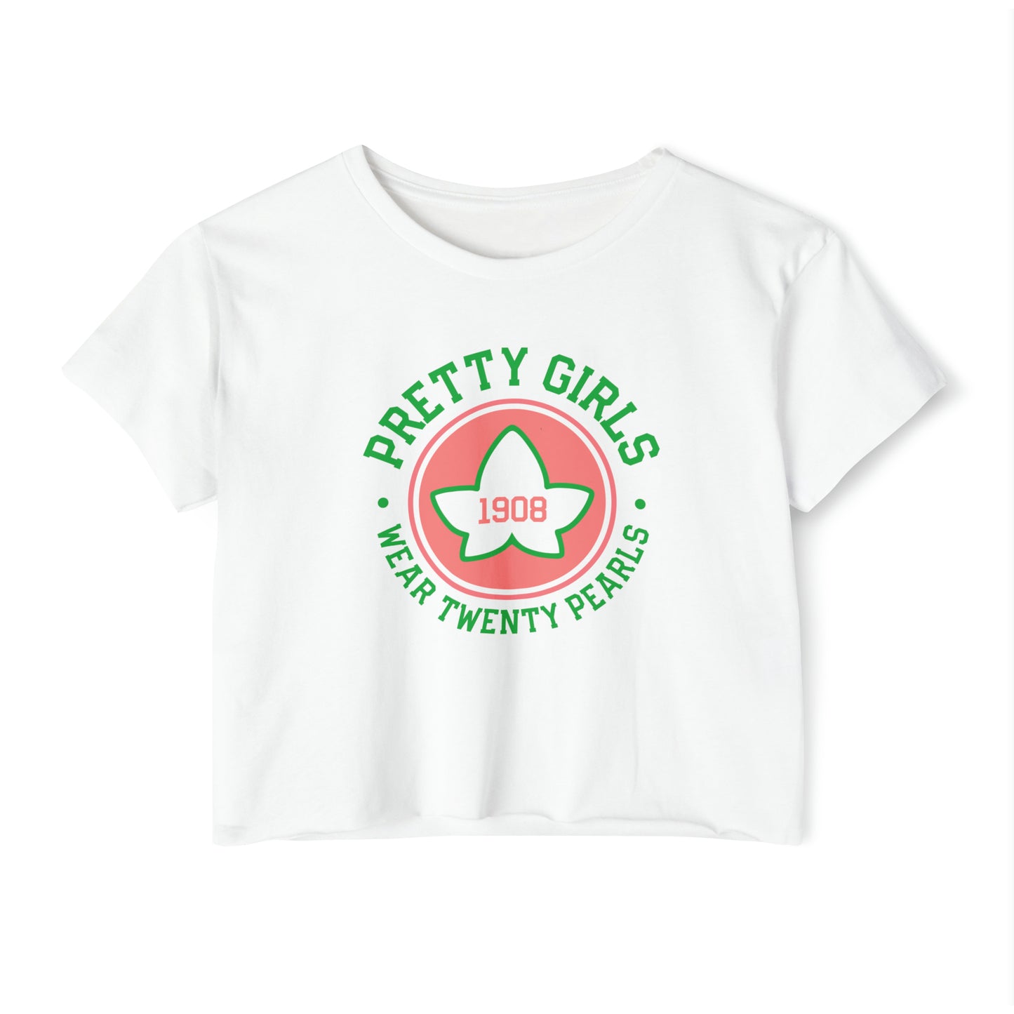 Pretty Girls Wear Twenty Pearls | Cropped T-Shirt