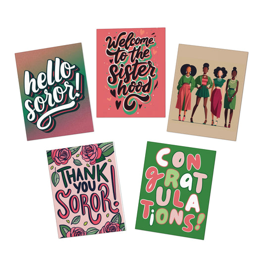 AKA Themed Greeting Card 5-Pack