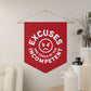 Excuses Pennant - White on Red