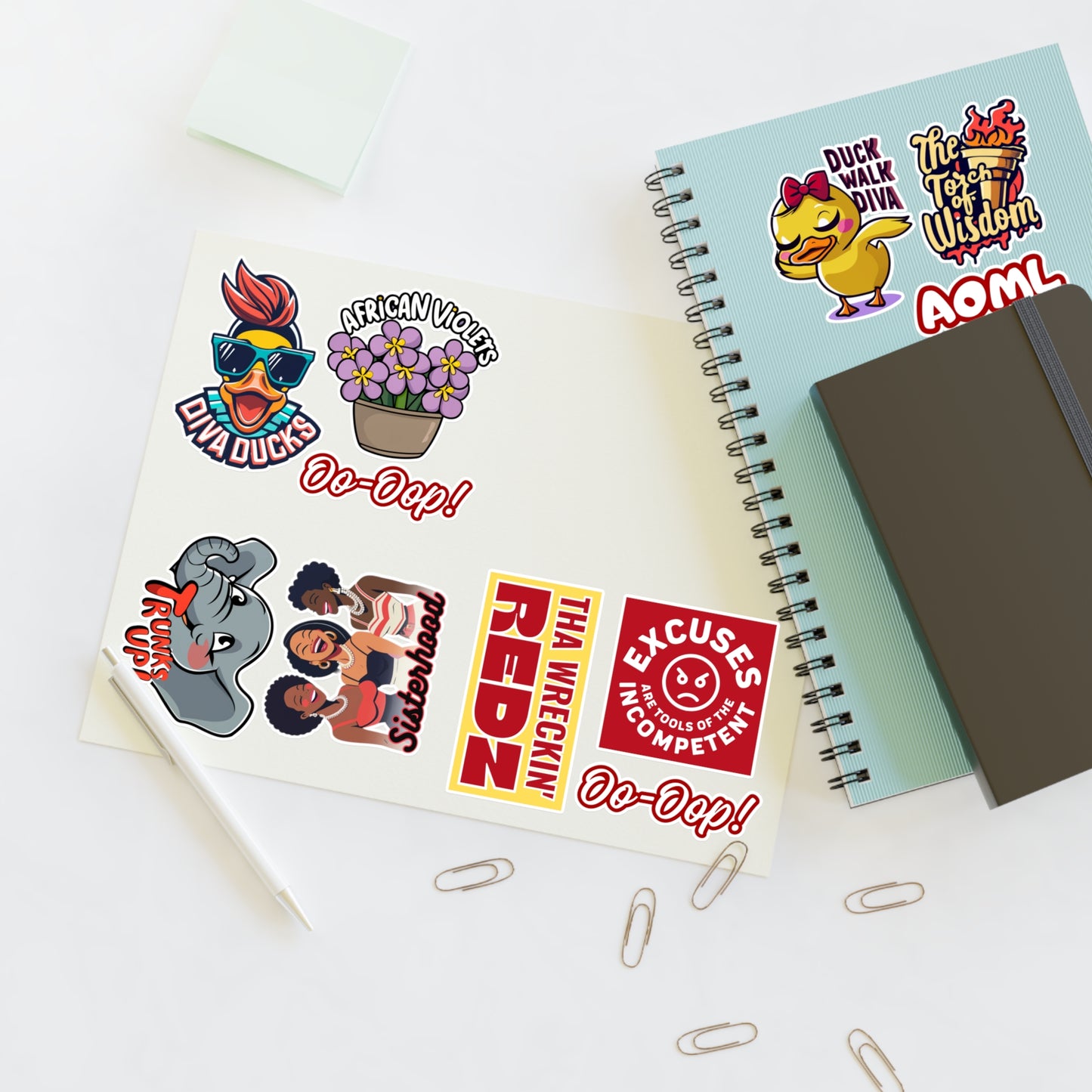 DST Themed Sticker Sheet