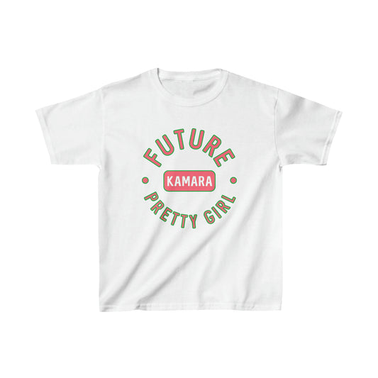 Personalized Name Future Pretty Girl  - Kids T-Shirt