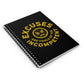 Excuses Mini Notebook - Old Gold on Black