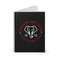 DST Elephant Icon Notebook - Red + White on Black