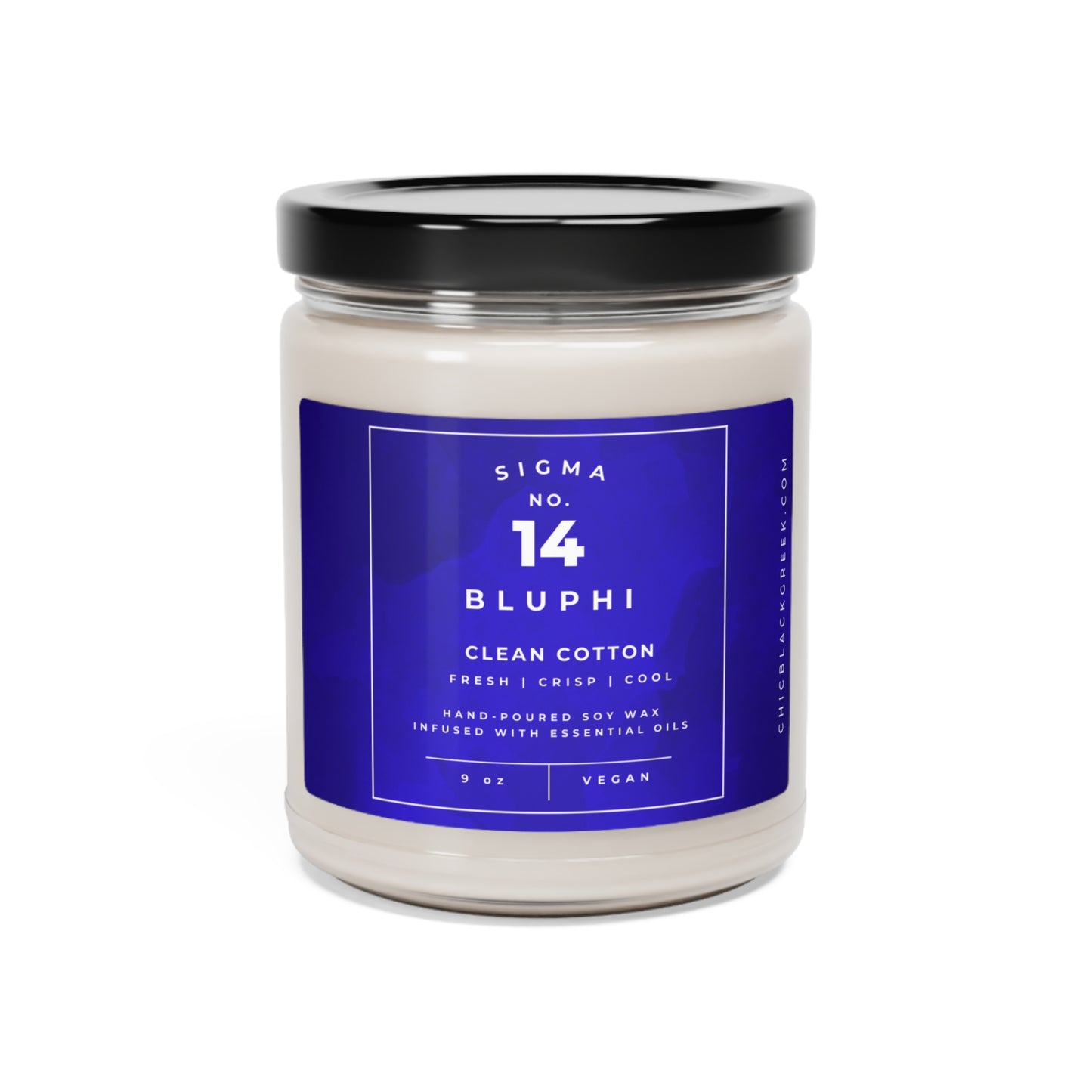 No. 14 Sigma Bluphi Candle | Clean Cotton