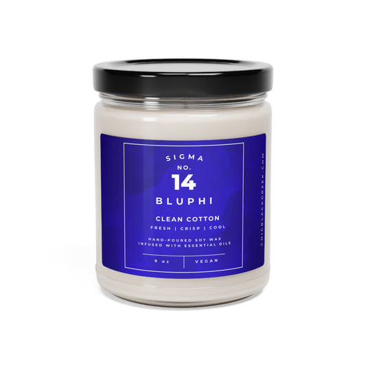 No. 14 Sigma Bluphi Candle | Clean Cotton