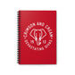 DST Elephant Icon Notebook - White on Red