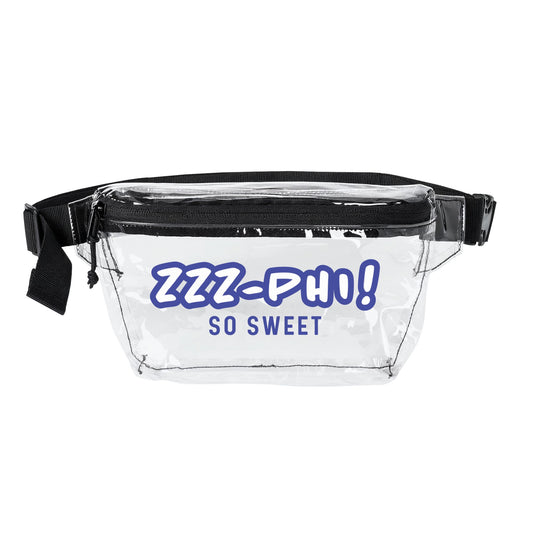 ZZZ-Phi! Transparent Fanny Pack | Clear Belt Bag