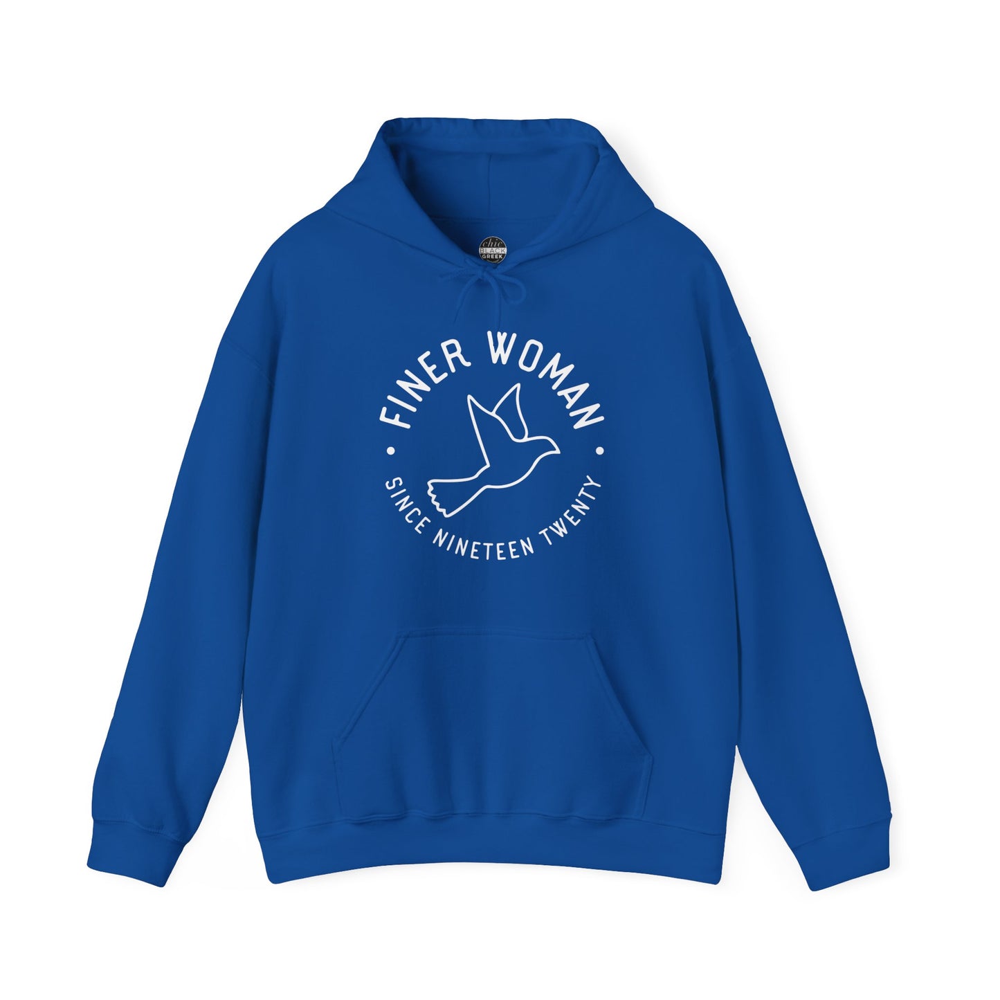 Finer Woman Dove Icon | Blue Hoodie