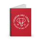 DST Elephant Icon Notebook - White on Red