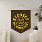 Excuses Pennant - Gold on Brown