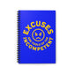 Excuses Notebook - Yellow on Blue