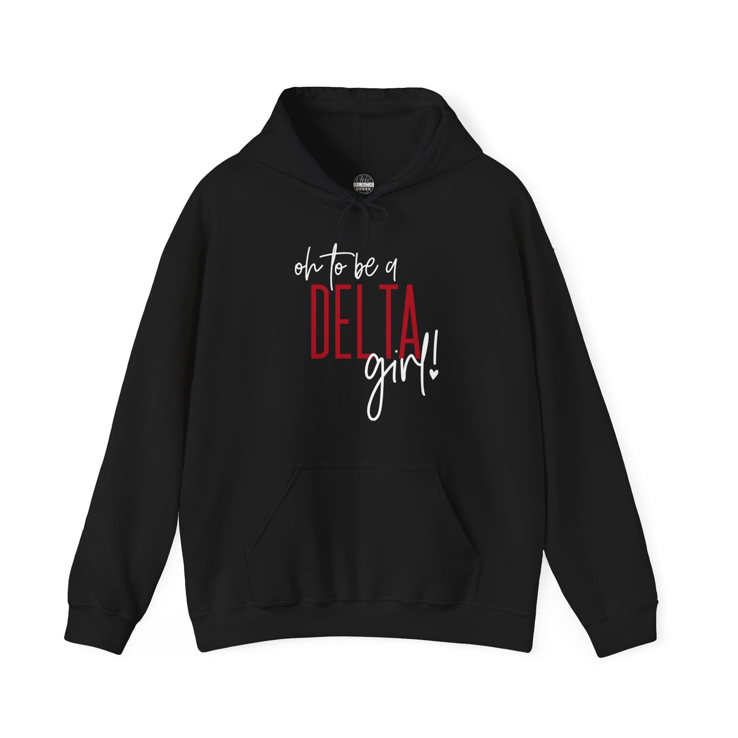 Oh To Be A Delta Girl | Black Hoodie