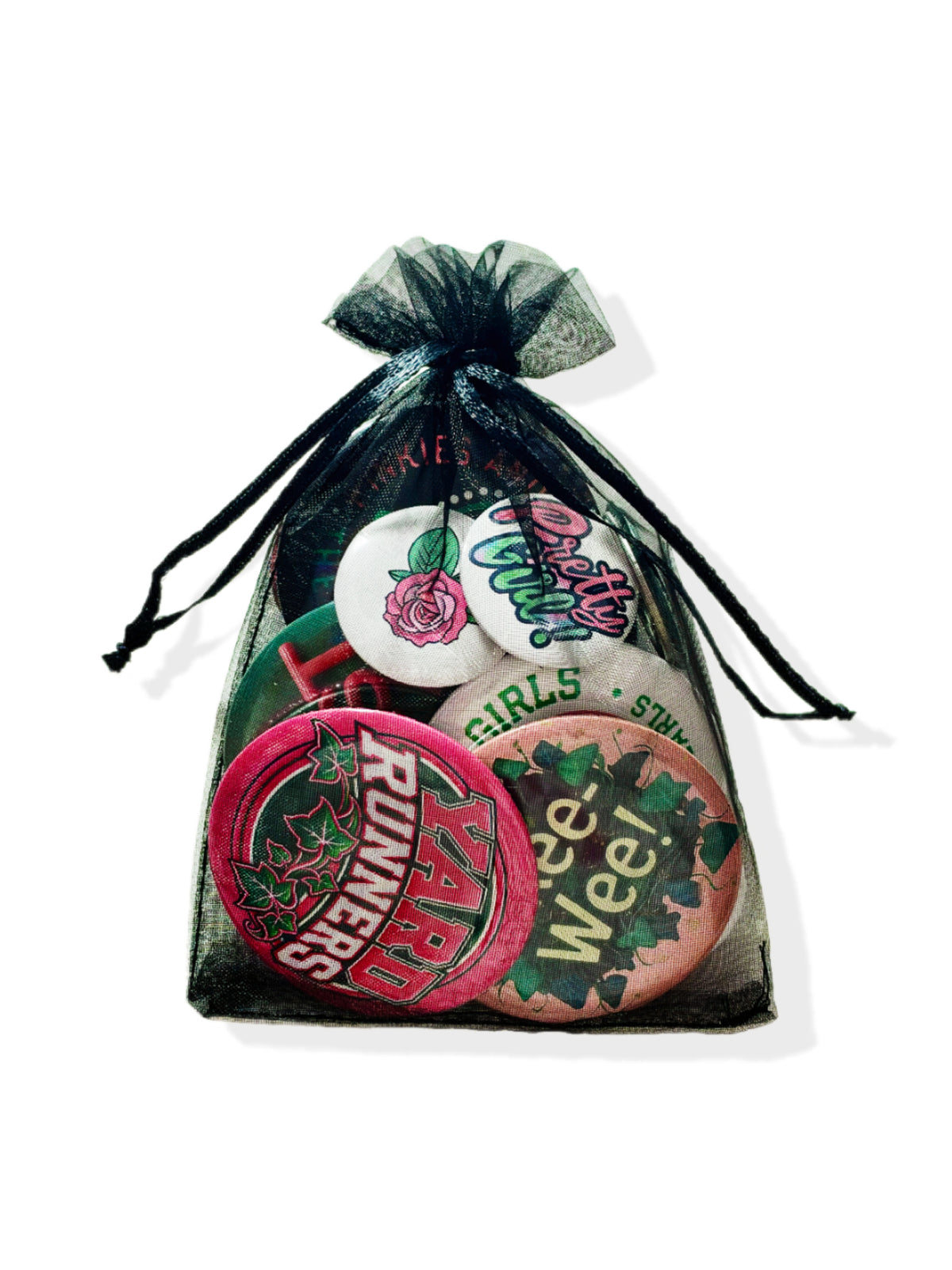 Pink + Green Button Pack