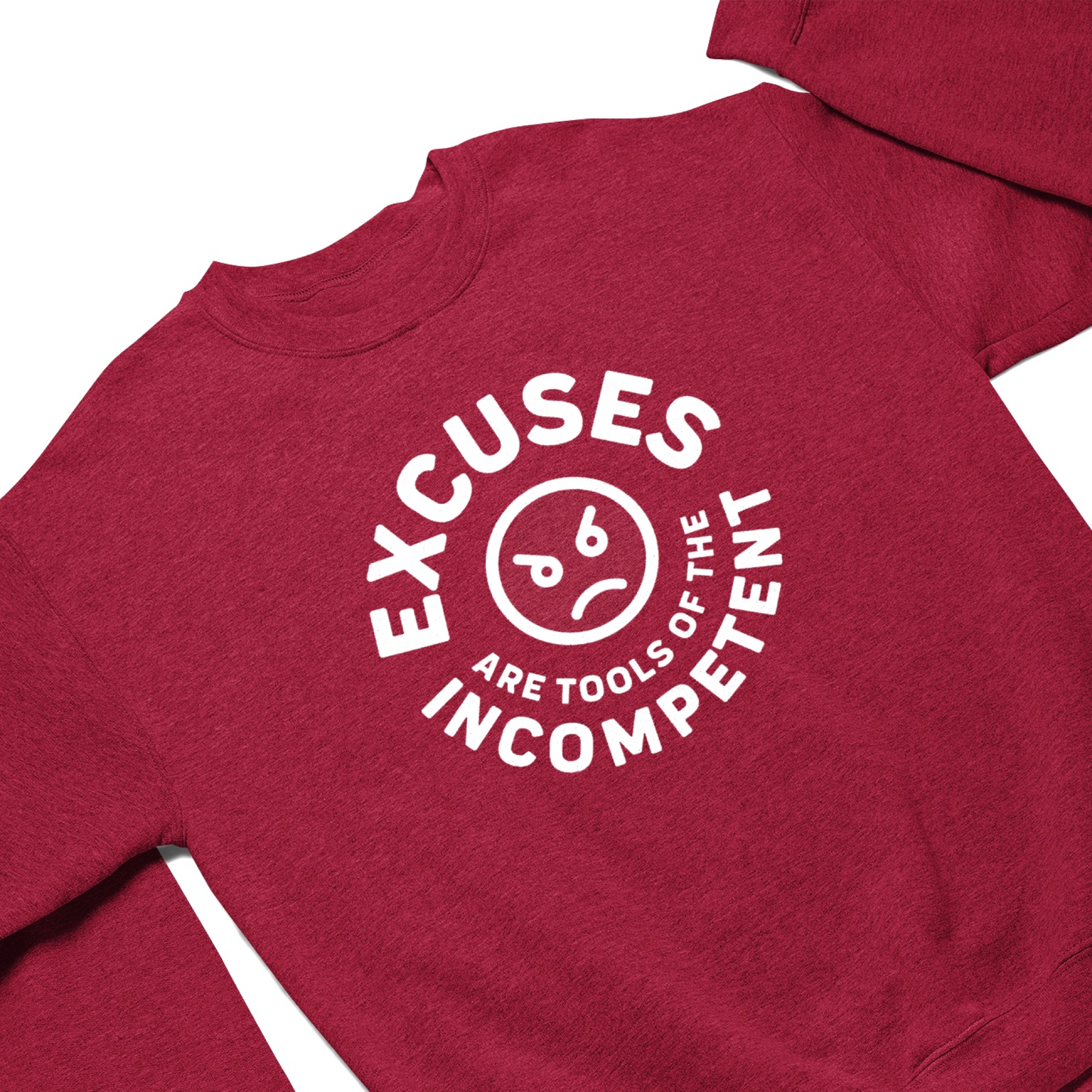 Excuses | Red Crew Sweatshirt