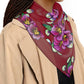 African Violets + Pearls Scarf