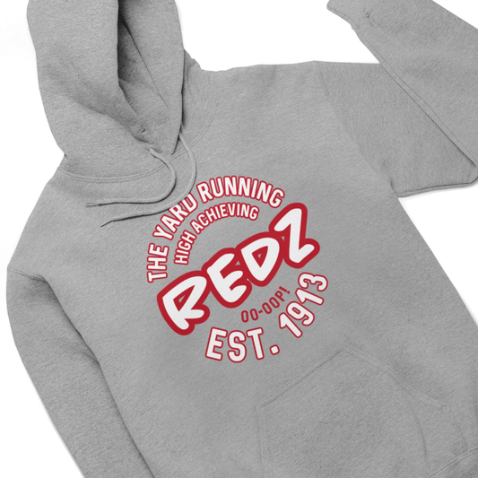Yard Running Redz | Grey Hoodie