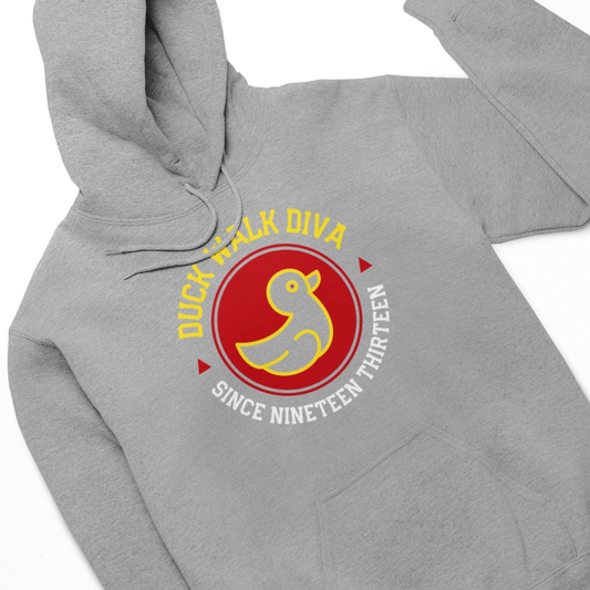 Duck Walk Diva | Grey Hoodie