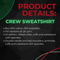 Excuses | Gold on Black Crew Sweatshirt