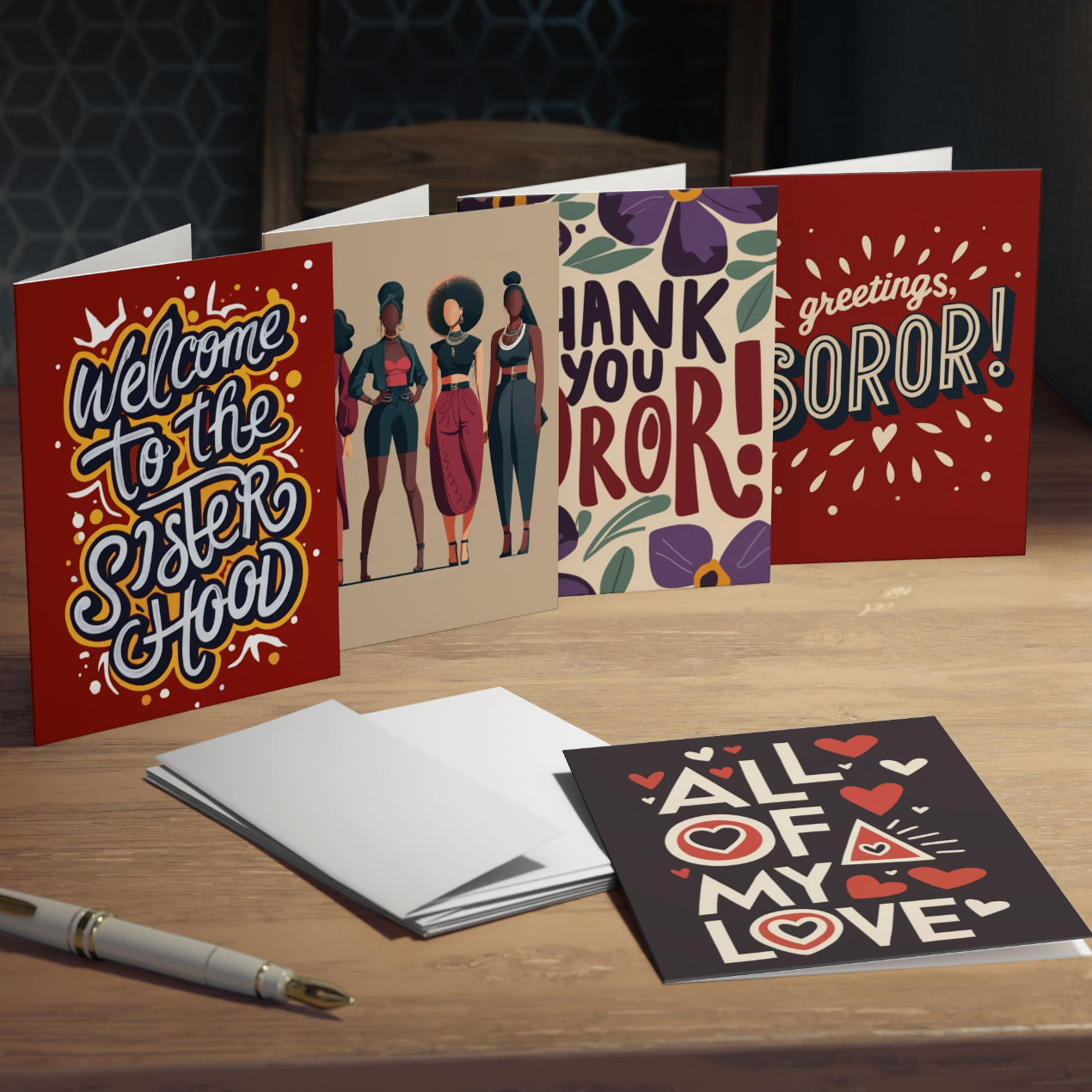 DST Themed Greeting Card 5-Pack